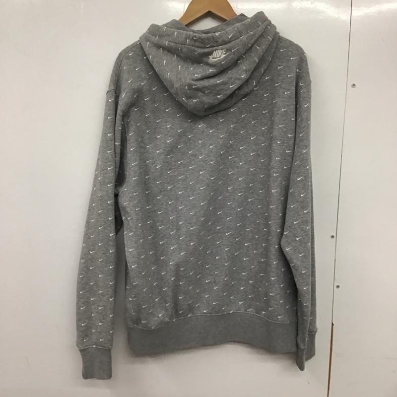 ナイキ NIKE パーカー 長袖 cj5406-063 プルオーバーパーカー スウェット M ロゴ、文字 灰 / グレー / メンズ USED 古着 中古 10133490