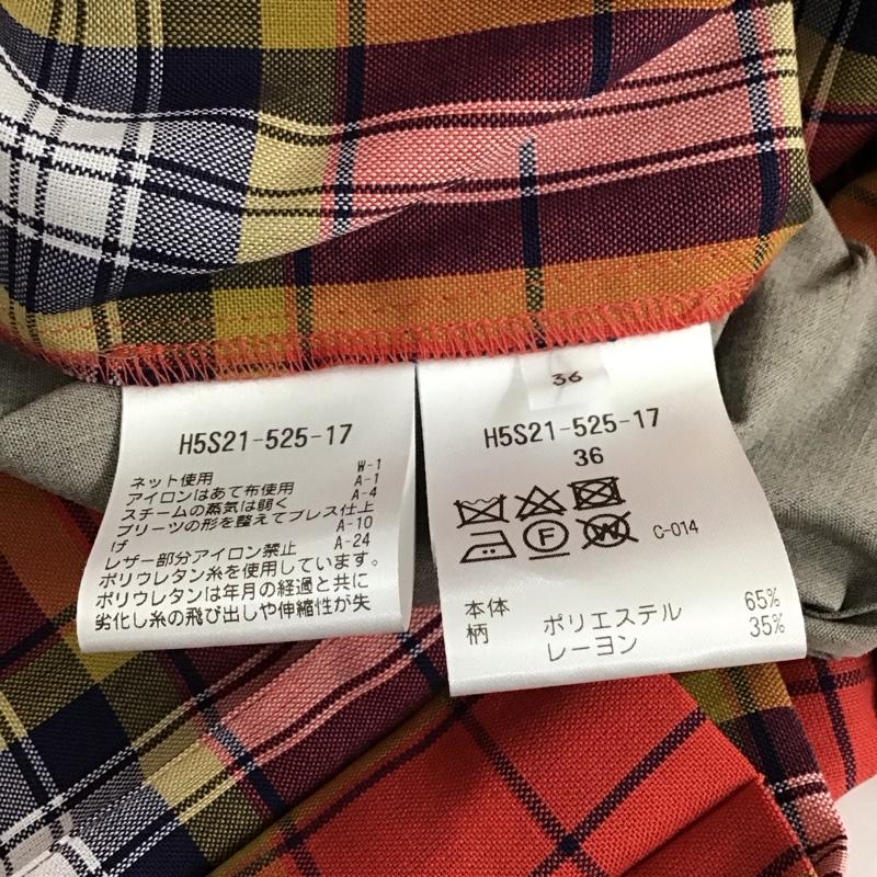マッキントッシュフィロソフィー MACKINTOSH PHILOSOPH スカート ひざ丈スカート プリーツスカート チェックスカート 36 チェック マルチカラー / マルチカラー / レディース USED 古着 中古 10121202