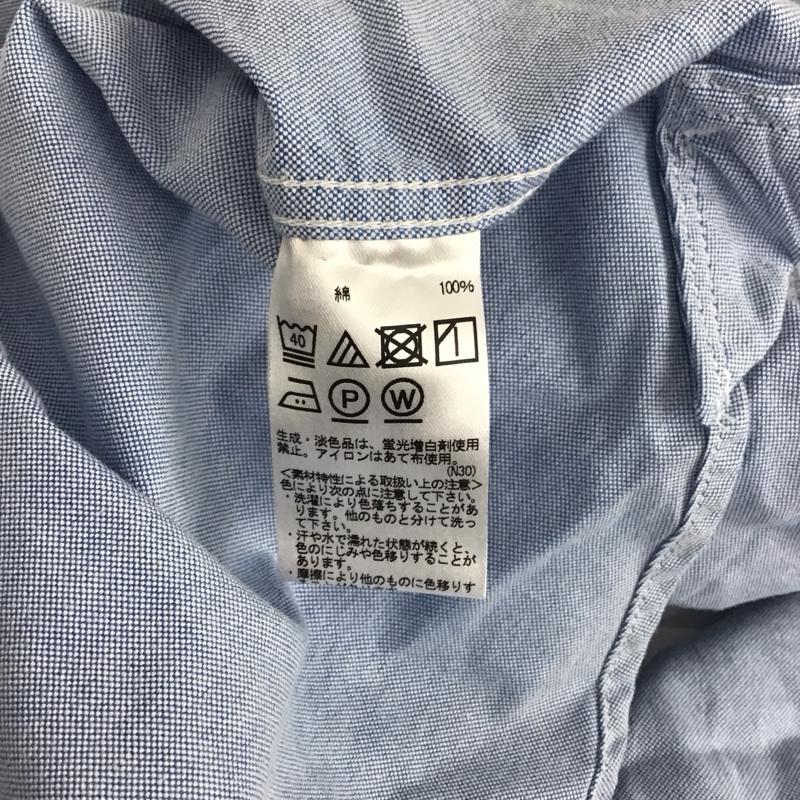 アーノルドパーマー Arnold Palmer シャツ、ブラウス 長袖 長袖シャツ 無地シャツ カラーシャツ L ロゴ、文字 水色 / ライトブルー / レディース USED 古着 中古 10129536