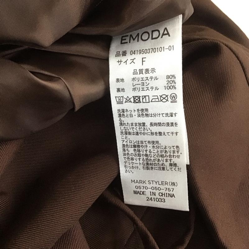 エモダ EMODA ワンピース・ドレス・オールインワン ワンピース・ドレス・オールインワン 041950370101-01 タックインオールインワン FREE 無地 茶 / ブラウン / レディース USED 古着 中古 10108559