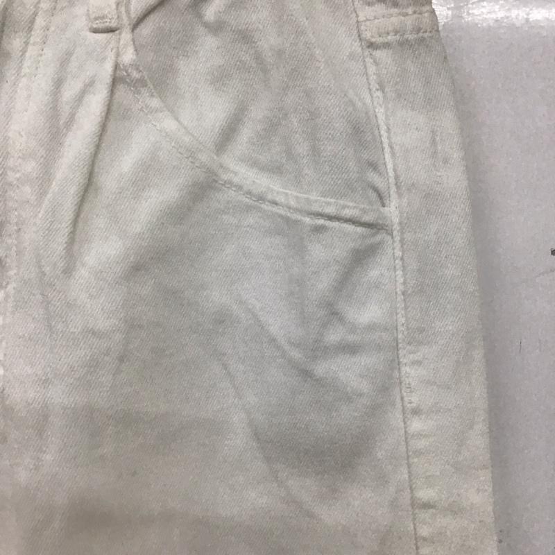 ザラ ZARA パンツ デニム、ジーンズ 6147/021/250イウエスト ペーパーバッグ バギー アンクルジーンズ 無地 白 / ホワイト / レディース USED 古着 中古 10133638