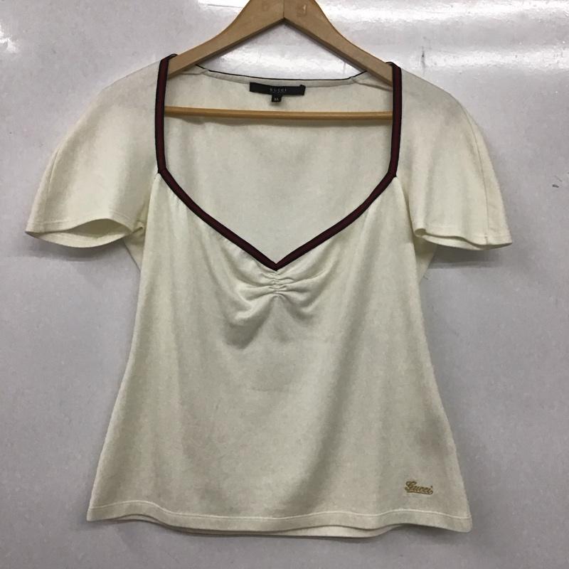 グッチ GUCCI カットソー 半袖 XL 無地 白 / ホワイト / レディース USED 古着 中古 10133313
