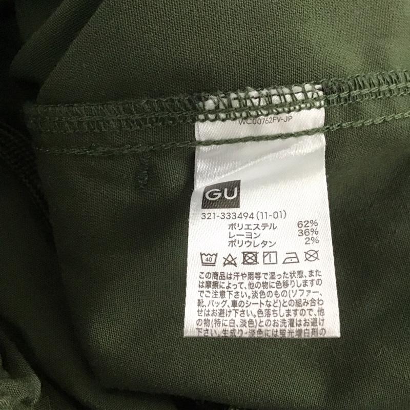 ジーユー GU パンツ ワークパンツ、ペインターパンツ 321-333494 ワイドパンツ カジュアルパンツ ワークパンツ L 無地 カーキ / カーキ / メンズ USED 古着 中古 10143218
