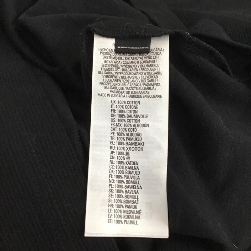 ディーゼル DIESEL カットソー 長袖 長袖カットソー 無地カットソー クルーネック XL ロゴ、文字 黒 / ブラック / メンズ USED 古着 中古 10132375