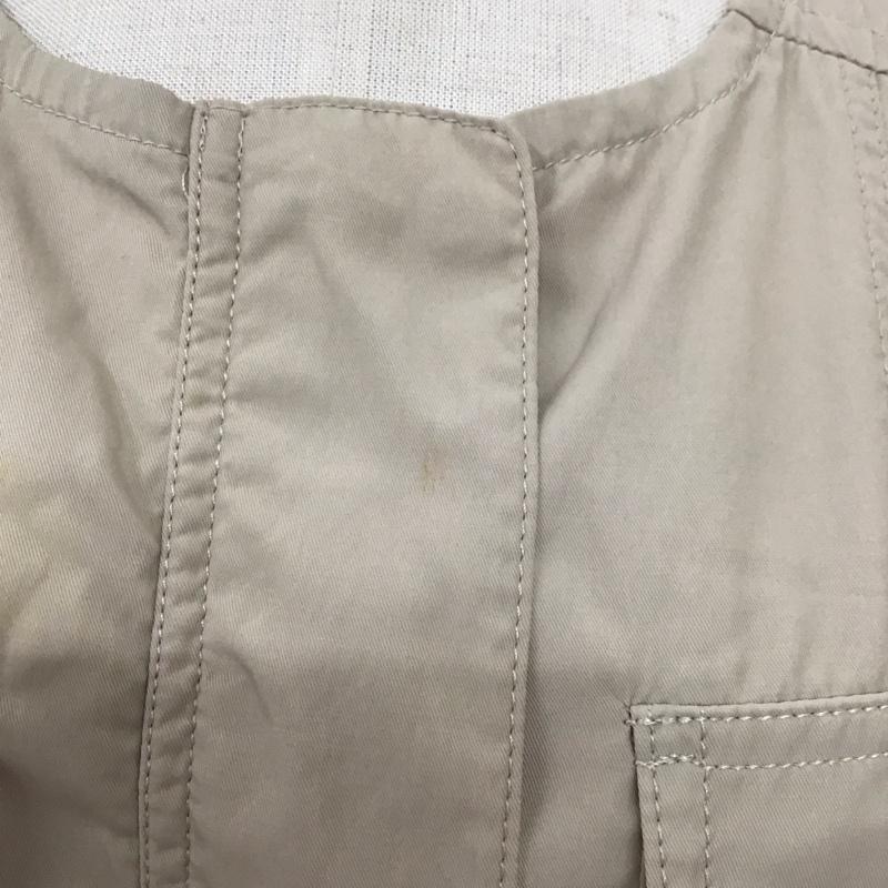 ナチュラルビューティーベーシック NATURAL BEAUTY BASIC ジャケット、上着 ジャケット、ブレザー 017-152224 ノーカラージャケット S 無地 ベージュ / ベージュ / レディース USED 古着 中古 10108606