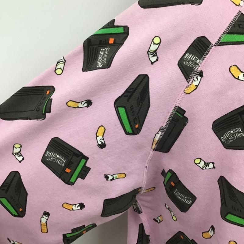 ビリオネア・ボーイズ・クラブ BILLIONAIRE BOYS CLUB パーカー 長袖 タバコ XL ロゴ、文字 X プリント 桃 / ピンク / メンズ USED 古着 中古 10105702