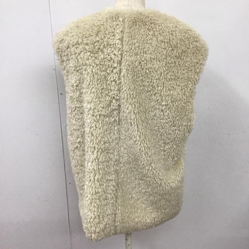 ローリーズファーム LOWRYS FARM ベスト ベスト ベスト ノースリーブカットソー 前開き FREE 無地 白 / ホワイト / レディース USED 古着 中古 10127881