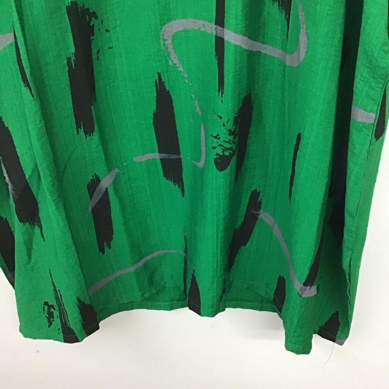 ジュクロイスソワ je crois soi ワンピース ひざ丈スカート 無地 緑 / グリーン / レディース USED 古着 中古 10134209