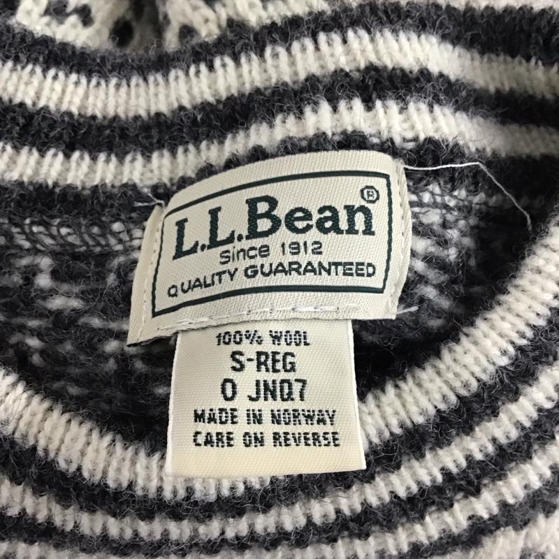 エルエルビーン L.L.Bean ニット、セーター 長袖 S 白 / ホワイト / X 灰 / グレー / メンズ USED 古着 中古 10111728
