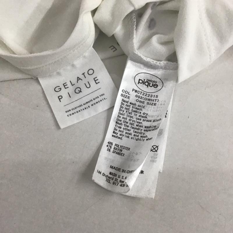 ジェラートピケ gelato pique セットアップ セットアップ pwct222315 セットアップ ルームウェア プリント 白 / ホワイト / レディース USED 古着 中古 10135154