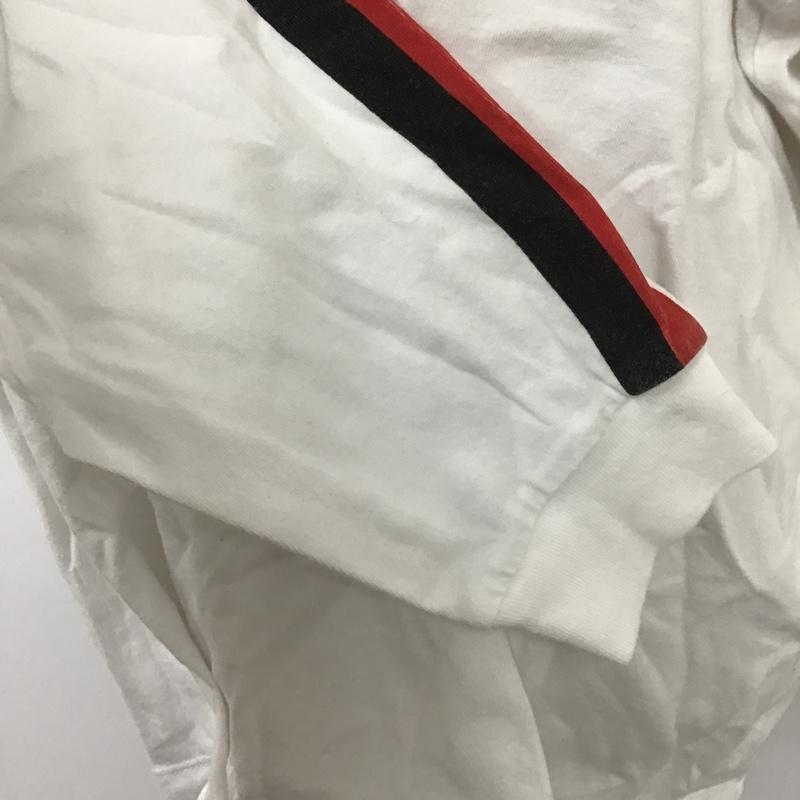 ゲス Guess カットソー 長袖 長袖カットソー クルーネックカットソー ロングスリーブカットソー プリントTシャツ S プリント 白 / ホワイト / レディース USED 古着 中古 10105859