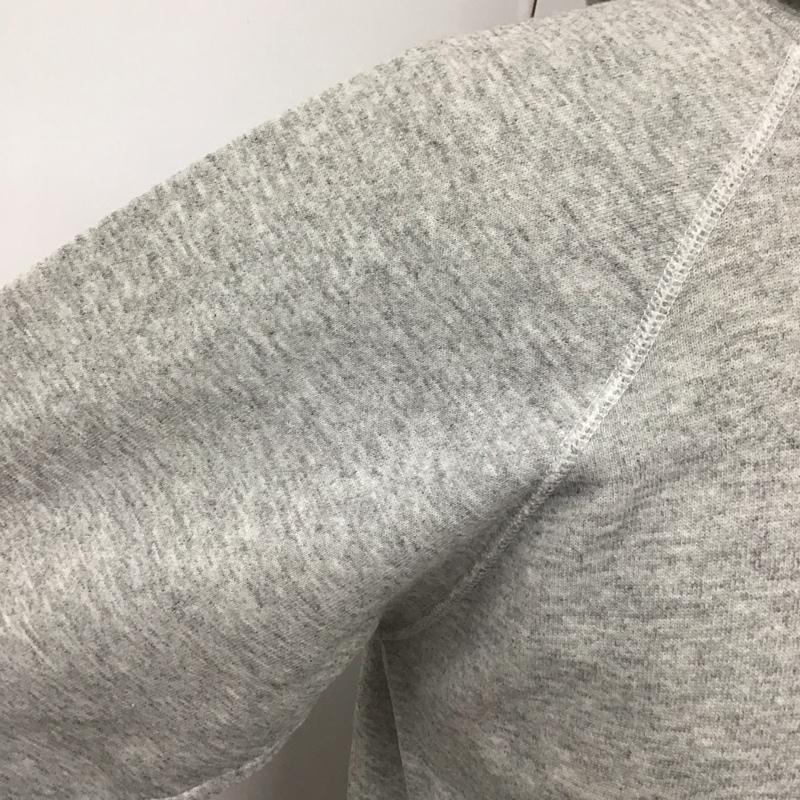 ヘインズ HANES パーカー 長袖 長袖スウェット 長袖トレーナー リブカットソー 長袖カットソー プリントトレーナー L プリント 灰 / グレー / メンズ USED 古着 中古 10110795