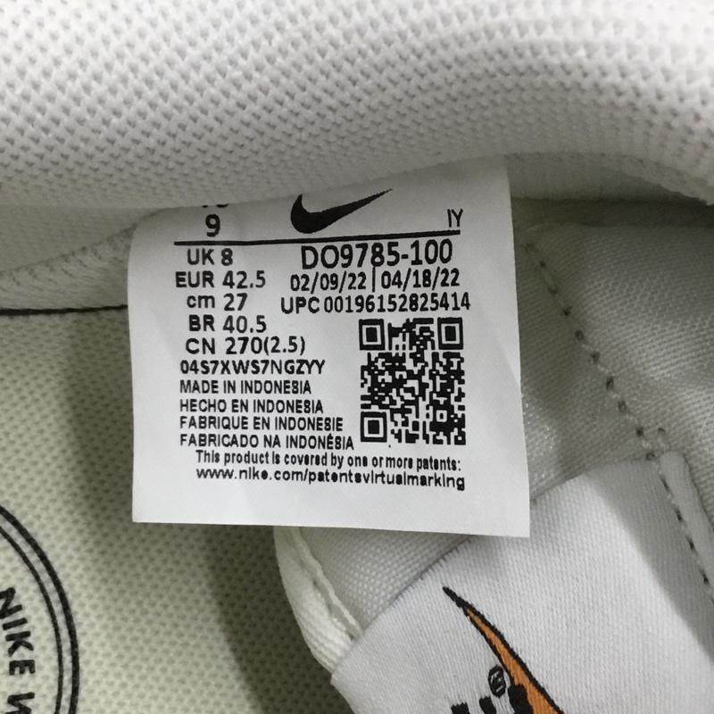 ナイキ NIKE スニーカー スニーカー DO9785 100 AIR FORCE 1 07 PRM VNTG 27cm 箱有 27.0cm ロゴ、文字 白 / ホワイト / メンズ USED 古着 中古 10112843