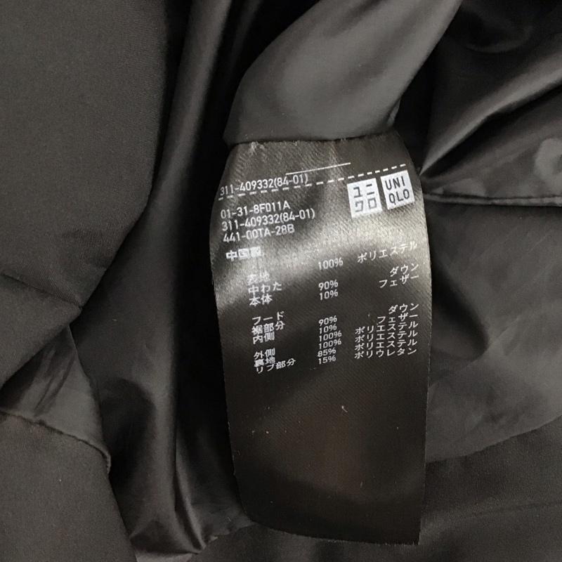 ユニクロ UNIQLO ジャケット、上着 ダウンジャケット 311-409332 シームレスダウンジャケット ダウンコート アウター M 無地 黒 / ブラック / メンズ USED 古着 中古 10139462