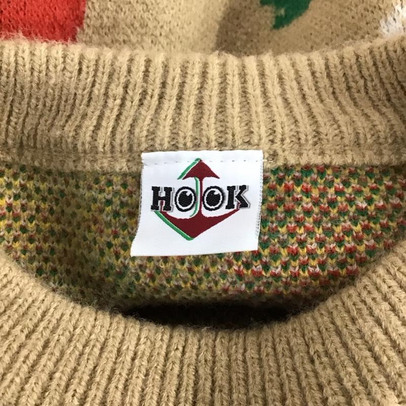 フックバイロックミー Hook By RockME ニット、セーター 長袖 長袖ニット リブニット セーター クルーネックカットソー プリントセーター プリント ベージュ / ベージュ / X 赤 / レッド / X 黄 / イエロー / X 緑 / グリーン / X 白 / ホワイト / X 茶 / ブラウン / メンズ USED 古着 中古 10106323