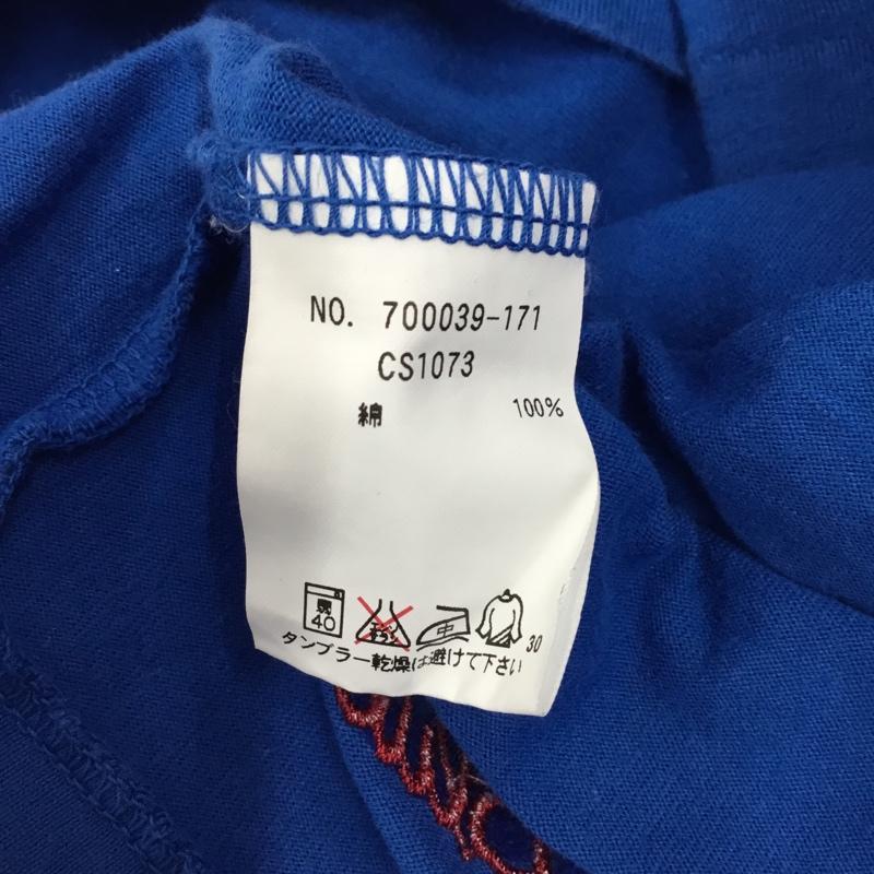 ブルーブルー BLUE BLUE Tシャツ 半袖 700039-171 Vネック 1 ロゴ、文字 青 / ブルー / メンズ USED 古着 中古 10115522