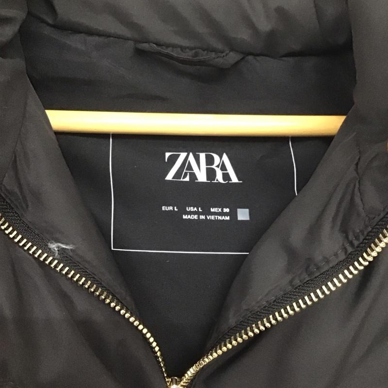 ザラ ZARA ベスト ベスト 3046 941 800 ロング丈 タグ付き L 無地 黒 / ブラック / レディース USED 古着 中古 10138925