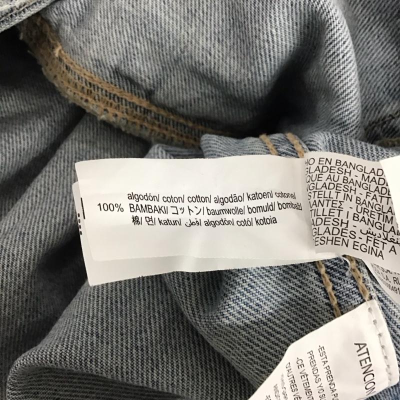 ザラ ZARA ジャケット、上着 ジャケット、ブレザー デニムジャケット Gジャン アウター カジュアルジャケット M 無地 インディゴ / インディゴ / レディース USED 古着 中古 10145133