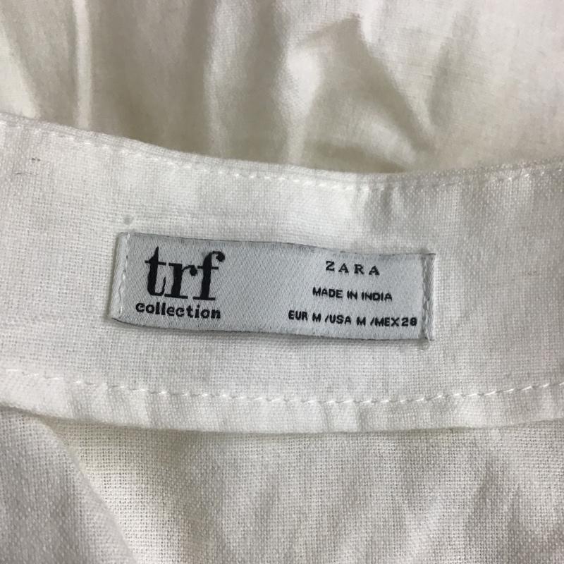 ザラ ZARA シャツ、ブラウス 半袖 M 無地 オフホワイト / オフホワイト / レディース USED 古着 中古 10105892