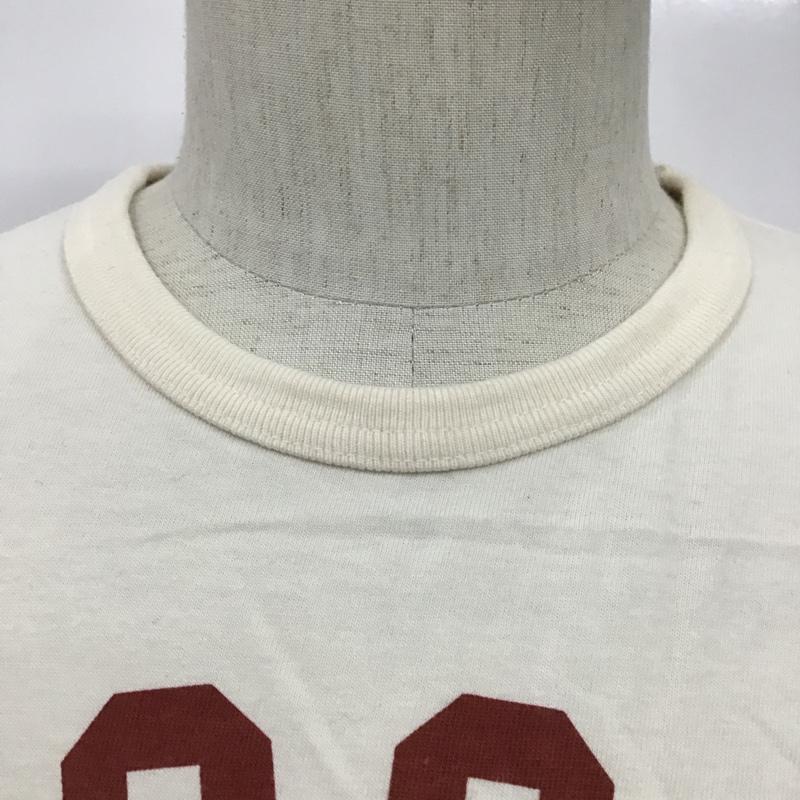 ユニクロ UNIQLO カットソー 七分袖 長袖カットソー クルーネックカットソー ロングスリーブカットソー プリントTシャツ M プリント X キャラクター オフホワイト / オフホワイト / メンズ USED 古着 中古 10096616
