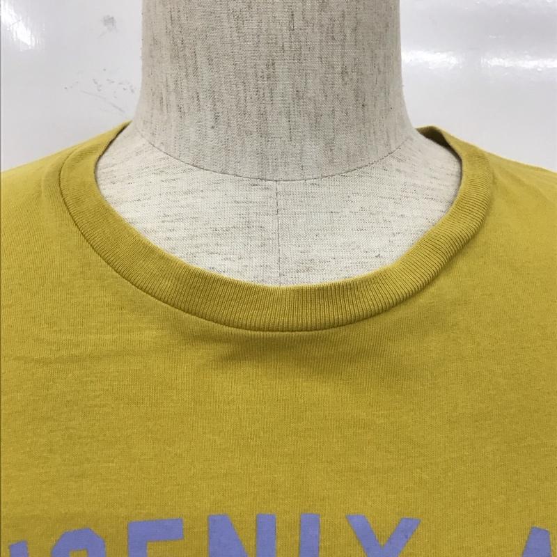アーバンリサーチ URBAN RESEARCH Tシャツ 半袖 半袖カットソー プリントTシャツ クルーネックカットソー 38 ロゴ、文字 黄 / イエロー / メンズ USED 古着 中古 10107249