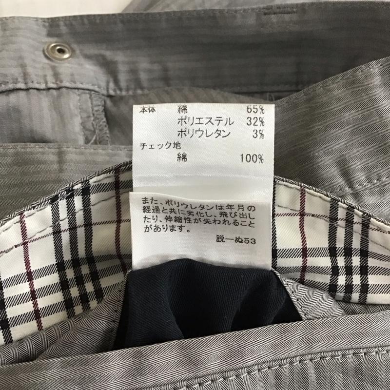 バーバリーブラックレーベル BURBERRY BLACK LABEL パンツ スラックス BMS28-210-04 ワンポイント 灰 / グレー / メンズ USED 古着 中古 10114033