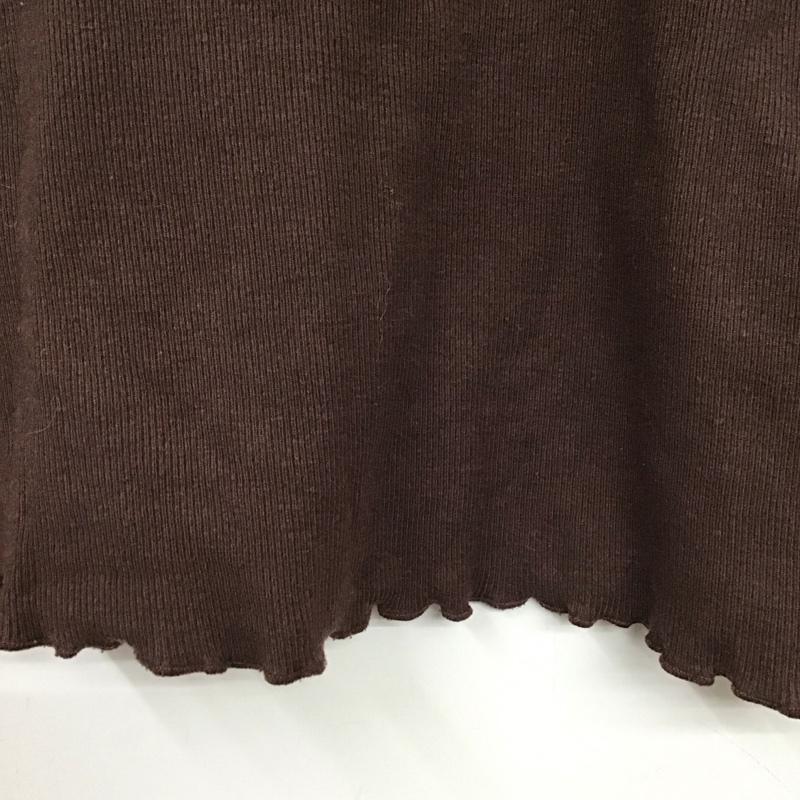 アルシーヴ archives カットソー 長袖 M 無地 茶 / ブラウン / レディース USED 古着 中古 10131087