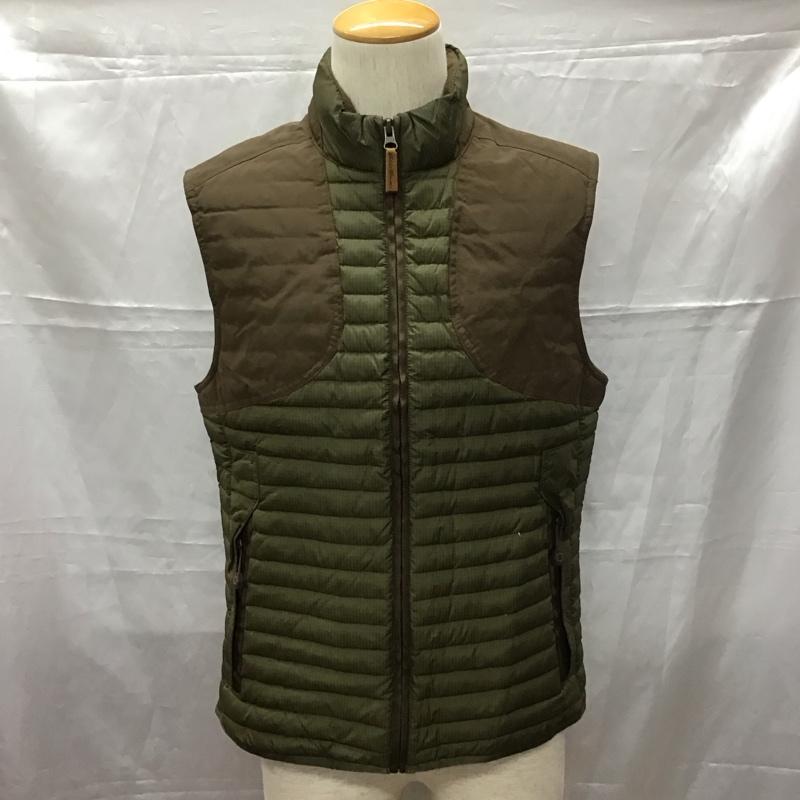 エディーバウアー Eddie Bauer ベスト ベスト ジップアップベスト ダウンベスト ノースリーブカットソー S 無地 茶 / ブラウン / メンズ USED 古着 中古 10110741