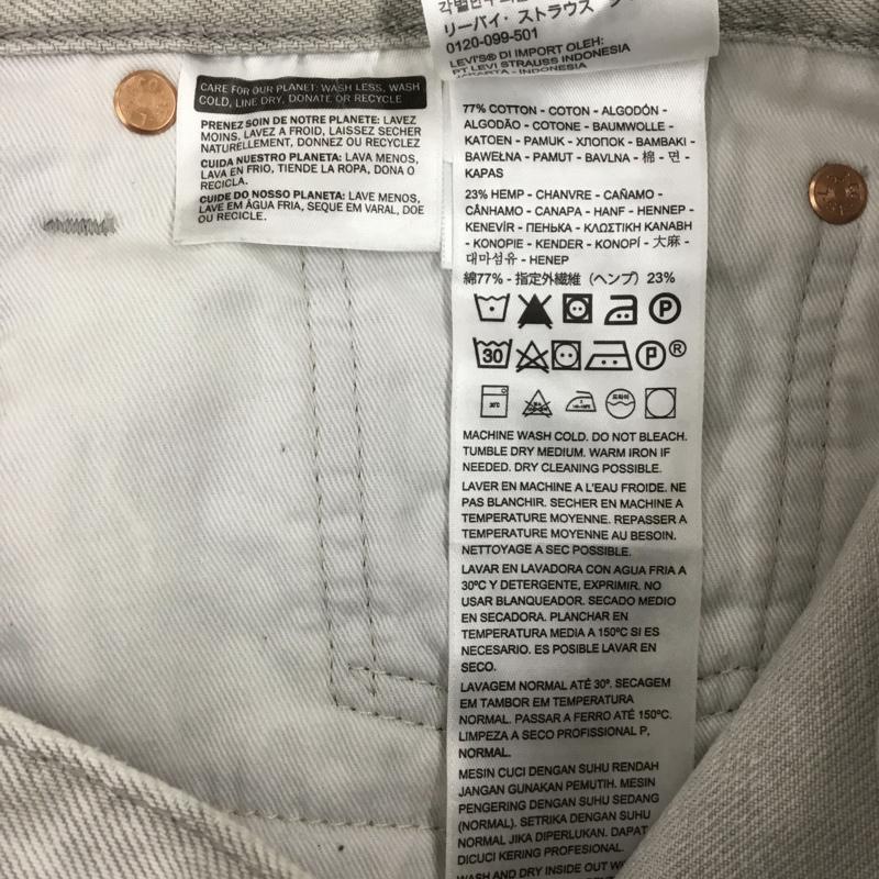 リーバイストラウスアンドコー Levi Strauss & co. パンツ デニム、ジーンズ デニムパンツ ストレートパンツ ワイドパンツ カジュアルパンツ 33インチ 無地 灰 / グレー / メンズ USED 古着 中古 10115025