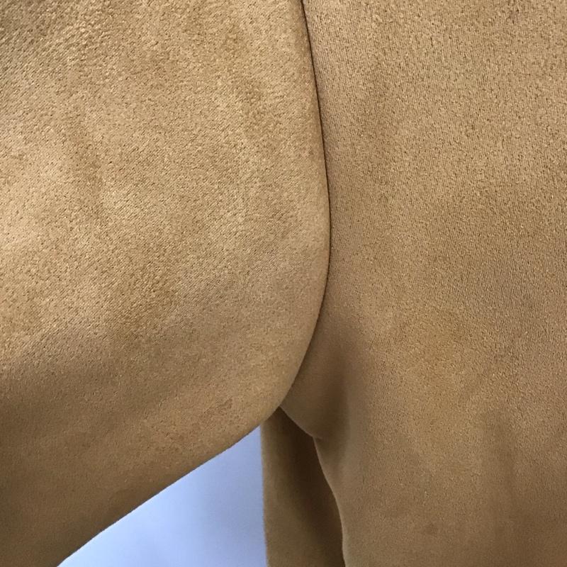 ザラ ZARA ジャケット、上着 ジャケット、ブレザー 長袖ジャケット アウター 前ボタン ノーカラー XL 無地 茶 / ブラウン / レディース USED 古着 中古 10126108