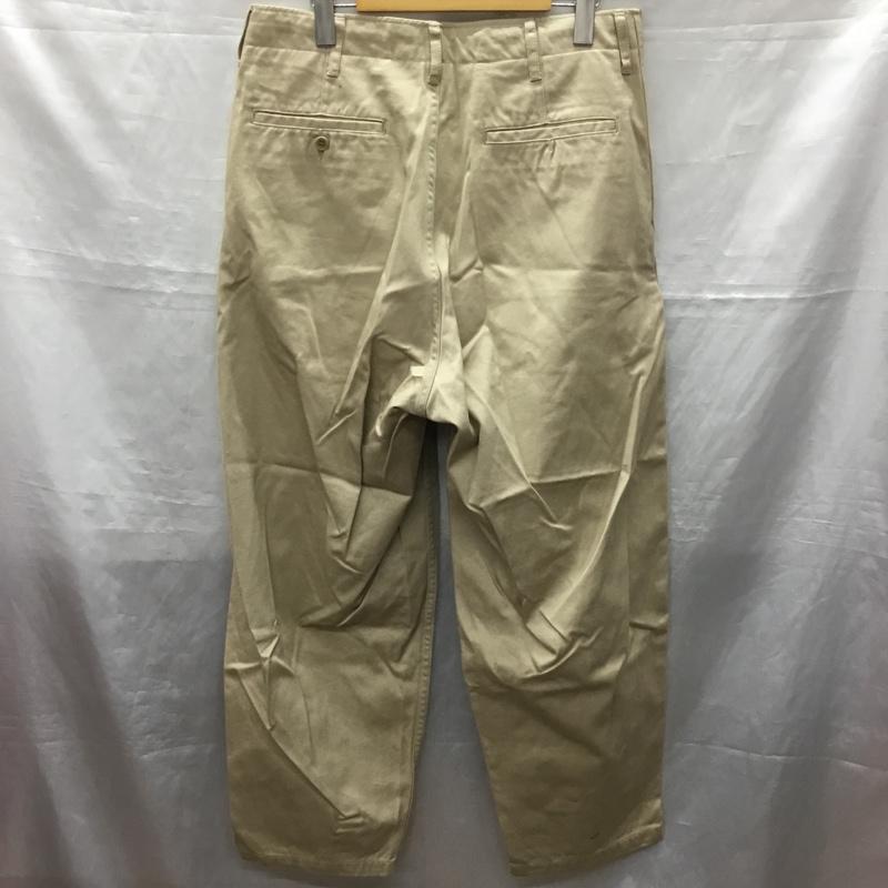 エディフィス EDIFICE パンツ チノパン チノパン カジュアルパンツ ワイドパンツ ストレートパンツ L 無地 ベージュ / ベージュ /  メンズ USED 古着 中古 10121613