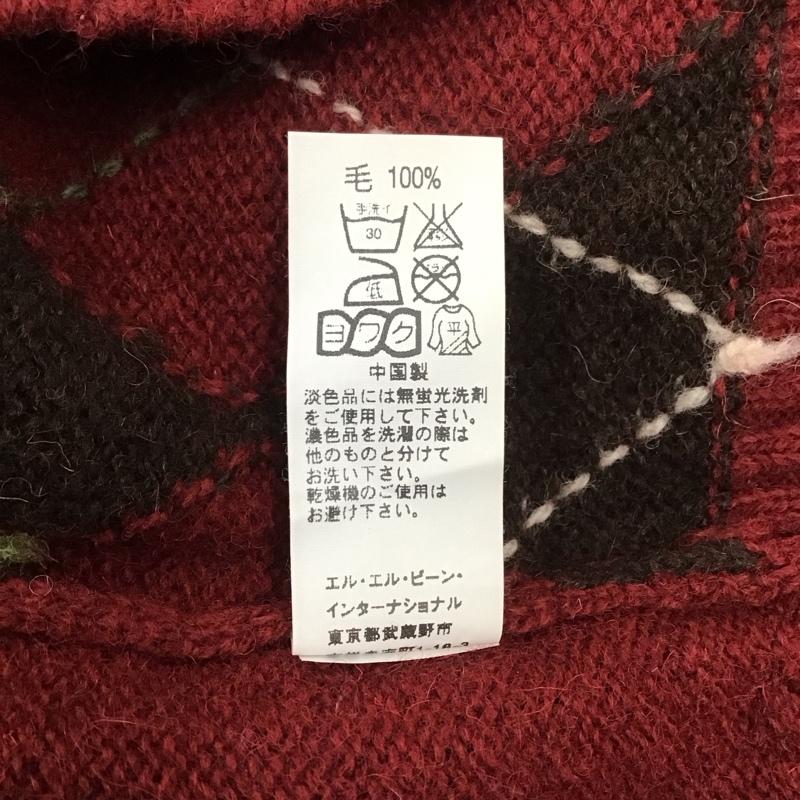 エルエルビーン L.L.Bean ニット、セーター 長袖 長袖ニットカットソー ニット セーター Vネックニット M 総柄 マルチカラー / マルチカラー / メンズ USED 古着 中古 10111463