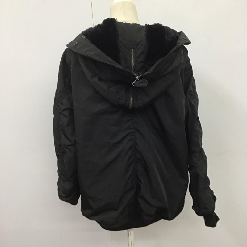マウジー MOUSSY ジャケット、上着 ジャンパー、ブルゾン 010aah30-5710 フライトジャケット ジップアップジャケット アウター FREE 無地 黒 / ブラック / レディース USED 古着 中古 10125957