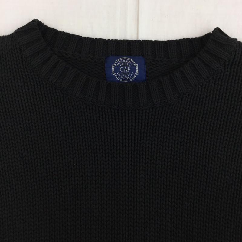 ギャップ GAP ニット、セーター 長袖 old gap 90s L 無地 黒 / ブラック / メンズ USED 古着 中古 10137783