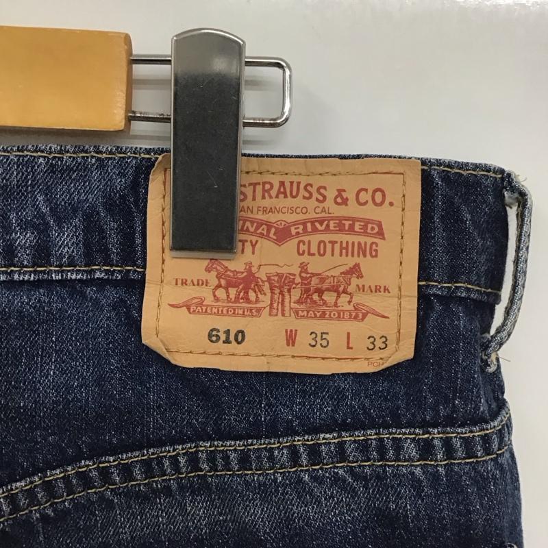 リーバイストラウスアンドコー Levi Strauss & co. パンツ デニム、ジーンズ デニムパンツ ストレートパンツ ワイドパンツ カジュアルパンツ 35インチ 無地 インディゴ / インディゴ /  メンズ USED 古着 中古 10124010