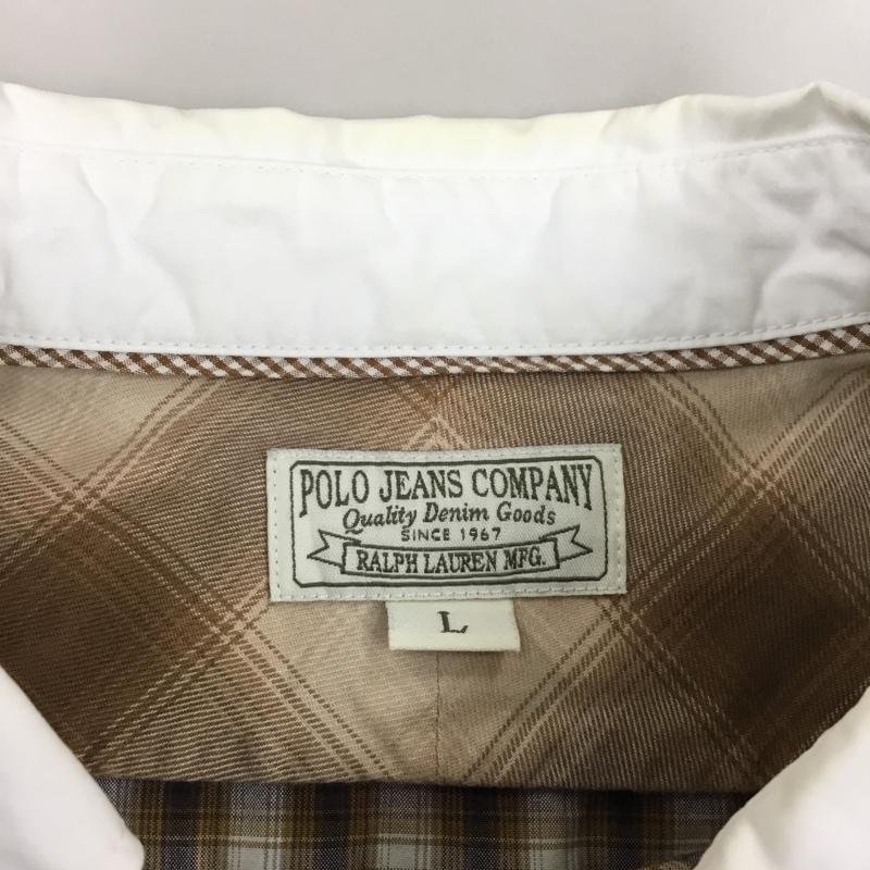 ポロジーンズカンパニー POLO JEANS COMPANY シャツ、ブラウス 長袖 長袖シャツ カラーシャツ ポケットシャツ 長袖カットソー チェックシャツ L チェック マルチカラー / マルチカラー /  メンズ USED 古着 中古 10109470