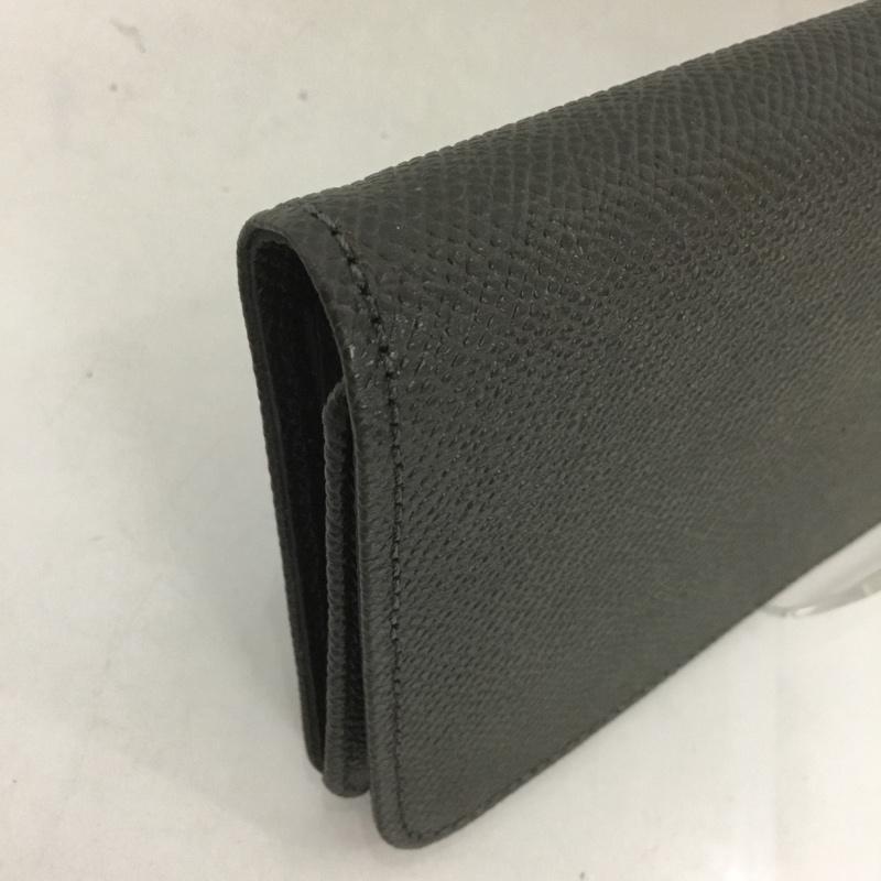 ダンヒル DUNHILL 財布 長財布 箱有 ワンポイント ダークグレー / ダークグレー / メンズ USED 古着 中古 10126456
