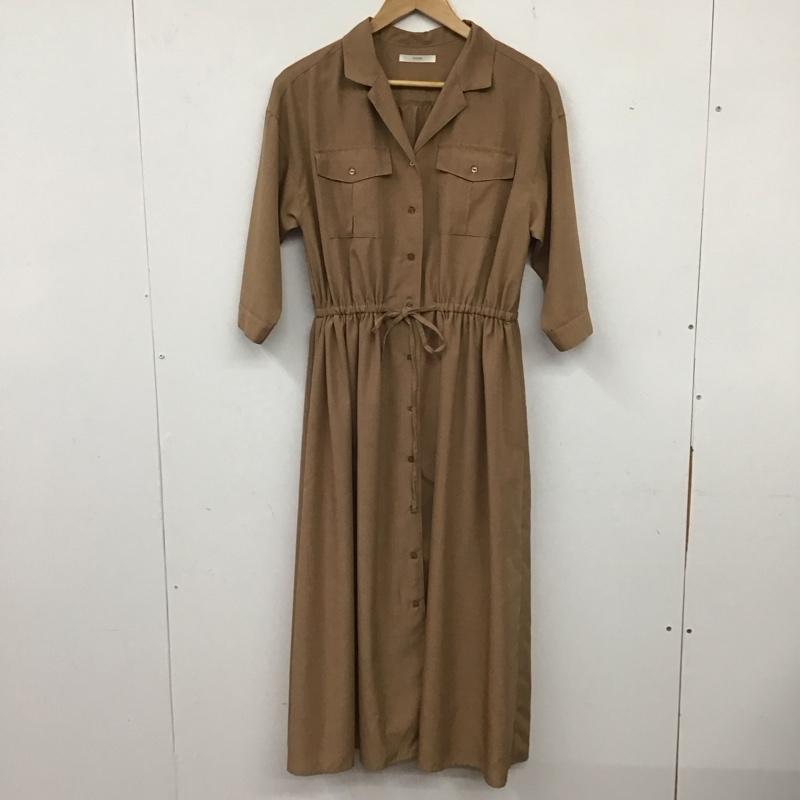 チャオパニック CIAOPANIC ワンピース ロングスカート FREE 無地 茶 / ブラウン / レディース USED 古着 中古 10137426
