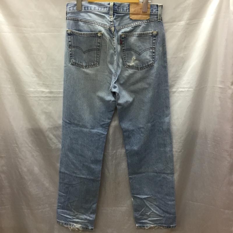 リーバイス Levi s パンツ デニム、ジーンズ W32 L32 32インチ 無地 青 / ブルー /  メンズ USED 古着 中古 10120996