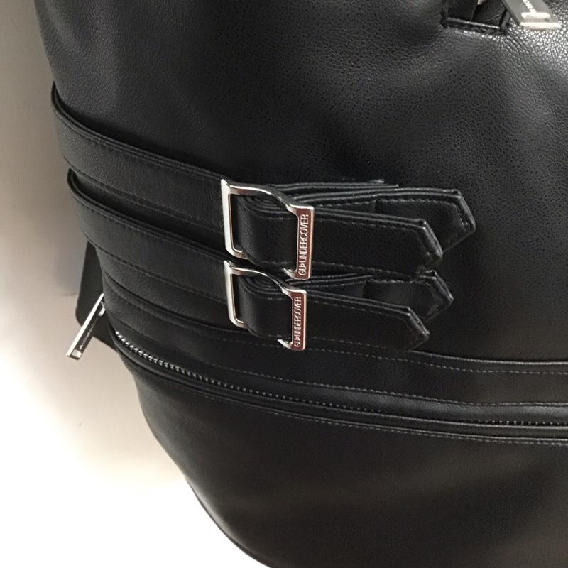 ジーユー GU ジャケット、上着 ライダース 351028 2WAYライダース UNDERCOVER ベスト フェイクレザー XL 無地 黒 / ブラック / メンズ USED 古着 中古 10107062