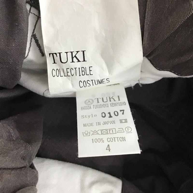 ツキ TUKI パンツ ワークパンツ、ペインターパンツ ワイドパンツ カジュアルパンツ ワークパンツ 4 無地 黒 / ブラック / メンズ USED 古着 中古 10140978