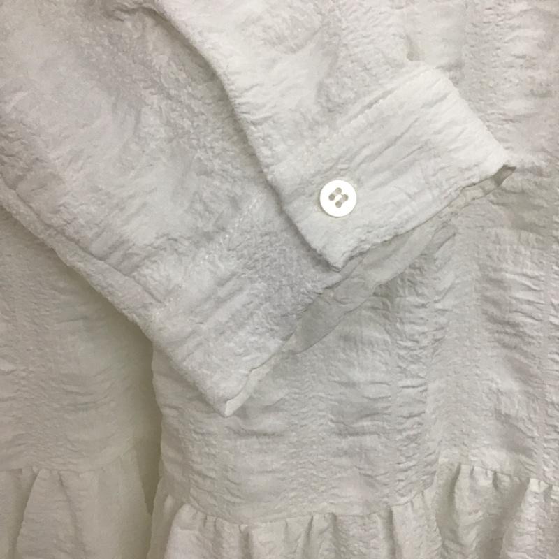 ザラ ZARA チュニック 七分袖 XS 無地 白 / ホワイト / レディース USED 古着 中古 10139375