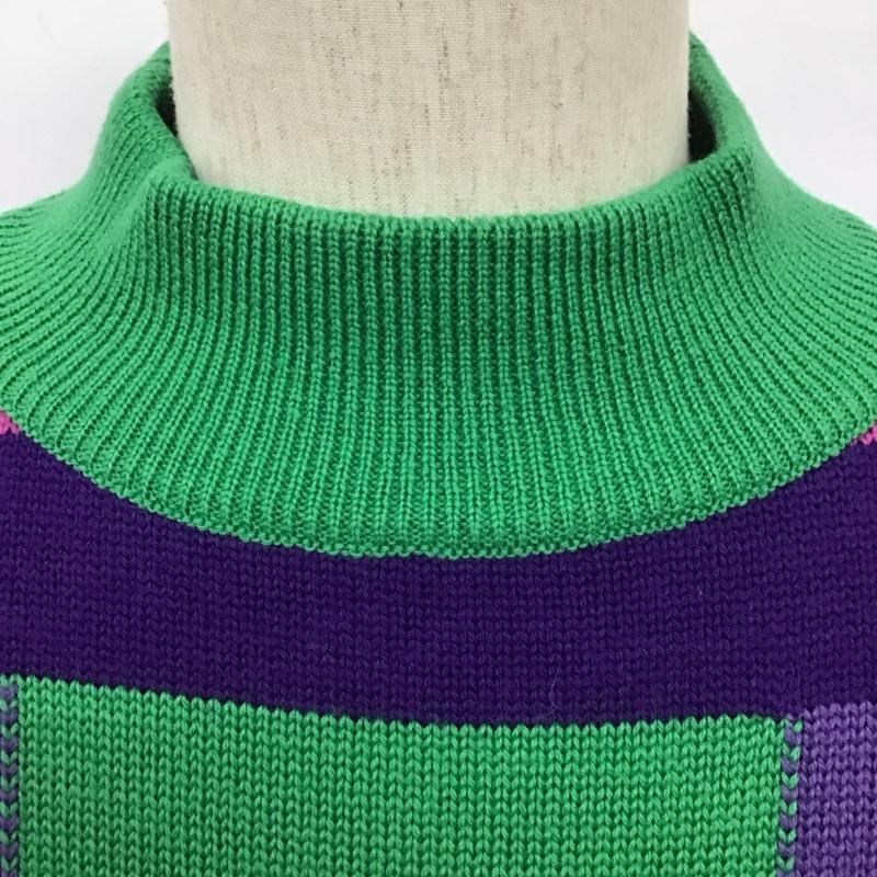 ヴェルサーチ VERSACE ニット、セーター 長袖 モックネック マルチカラー / マルチカラー / メンズ USED 古着 中古 10111836