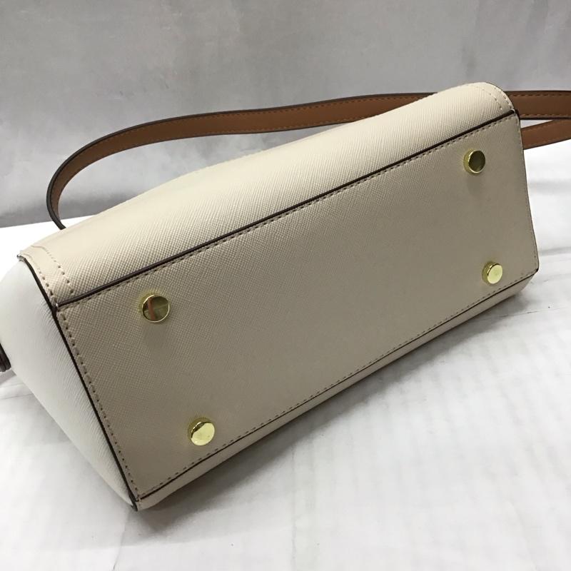 アンドシュエット & chouette ショルダーバッグ ショルダーバッグ バイカラー ロゴ、文字 白 / ホワイト / X ベージュ / ベージュ / レディース USED 古着 中古 10118878