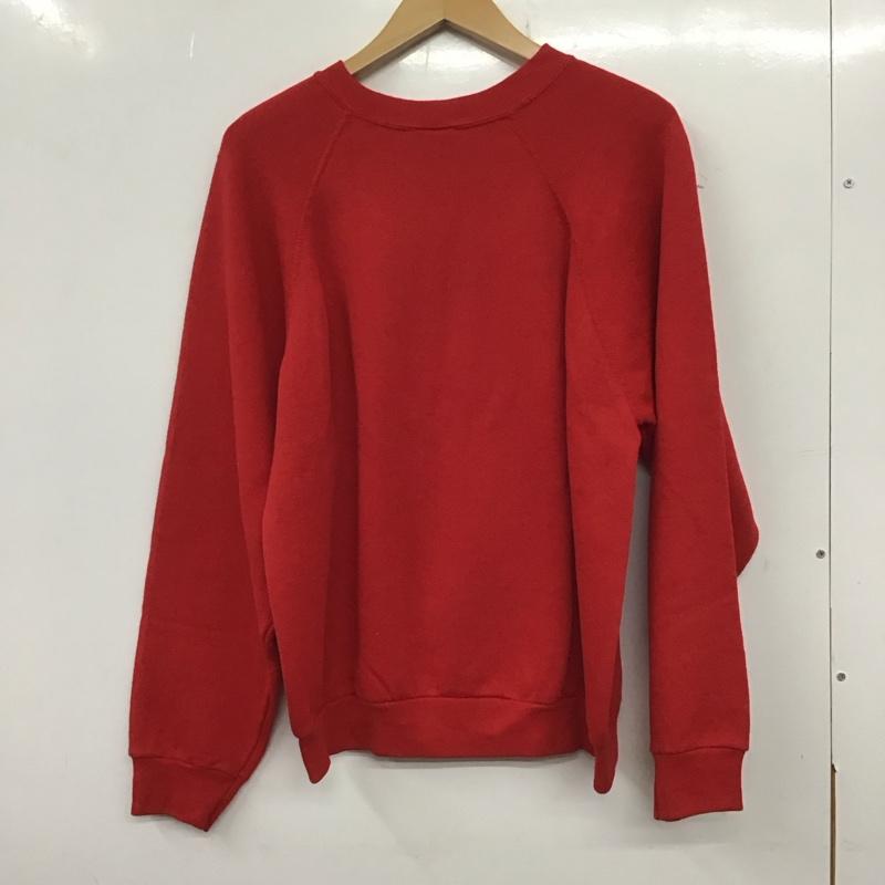 古着 USED トレーナー 長袖 長袖トレーナー スウェット クルーネック プルオーバー 無地 赤 / レッド / メンズ USED 古着 中古 10137168