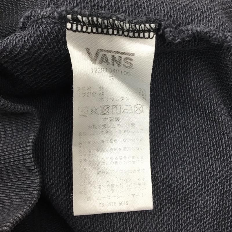 バンズ VANS トレーナー 長袖 長袖トレーナー スウェット クルーネック リブスウェットカットソー S ロゴ、文字 紺 / ネイビー /  メンズ USED 古着 中古 10118388