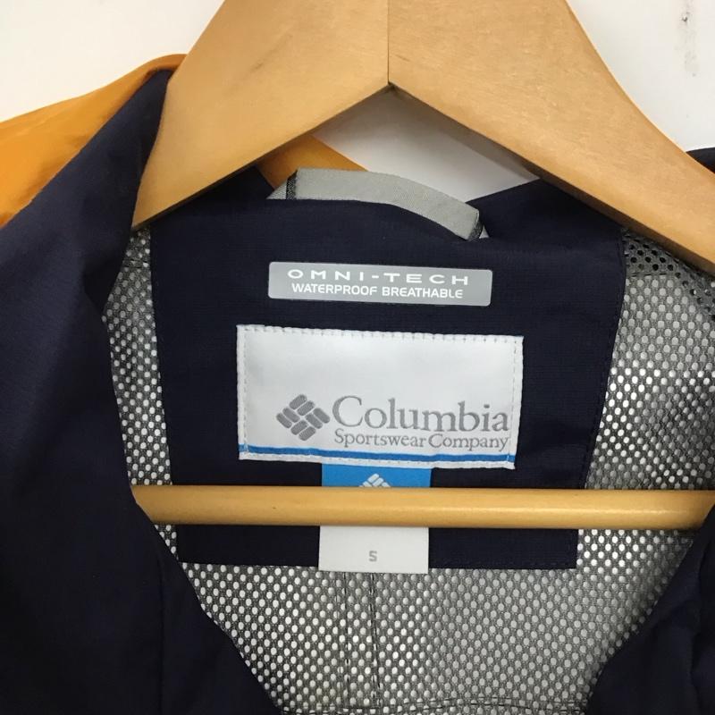コロンビア Columbia ジャケット、上着 ジャケット、ブレザー 216 pm5456 フロストフリージャケット ジップアップジャケットパーカー S ロゴ、文字 黒 / ブラック / X 紺 / ネイビー / メンズ USED 古着 中古 10137693