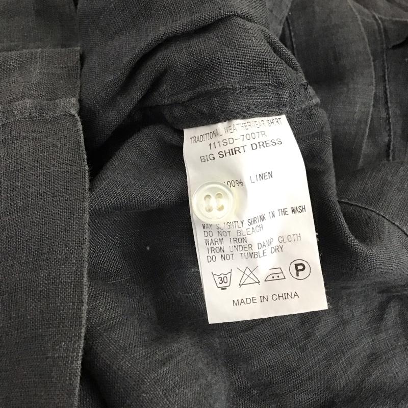 トラディショナルウェザーウェア Traditional Weatherwear ワンピース ミニスカート S 無地 チャコールグレー / チャコールグレー / レディース USED 古着 中古 10151001