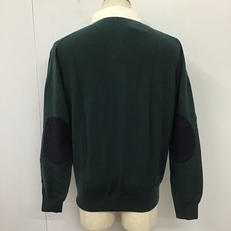 エディーバウアー Eddie Bauer ニット、セーター 長袖 長袖ニットカットソー ニット セーター M チェック マルチカラー / マルチカラー / メンズ USED 古着 中古 10112566