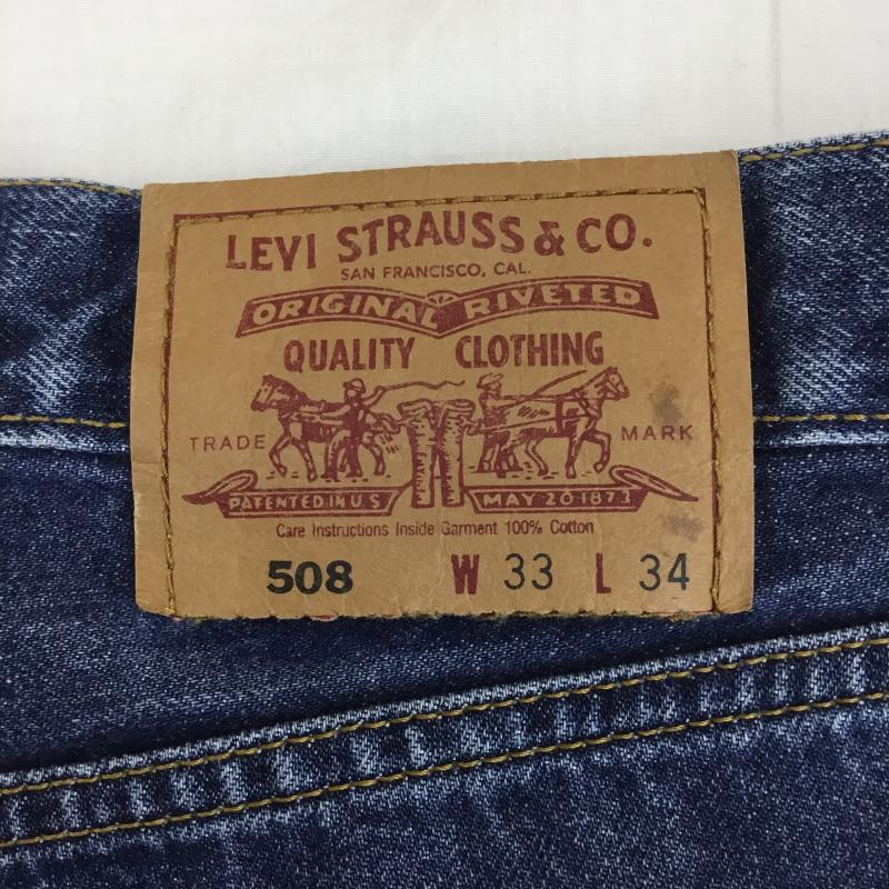 リーバイス Levi s パンツ デニム、ジーンズ 90’s 508-02 33インチ 無地 インディゴ / インディゴ /  メンズ USED 古着 中古 10125236